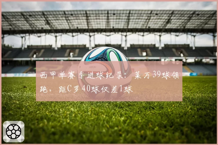 西甲单赛季进球纪录:莱万39球领跑,距C罗40球仅差1球